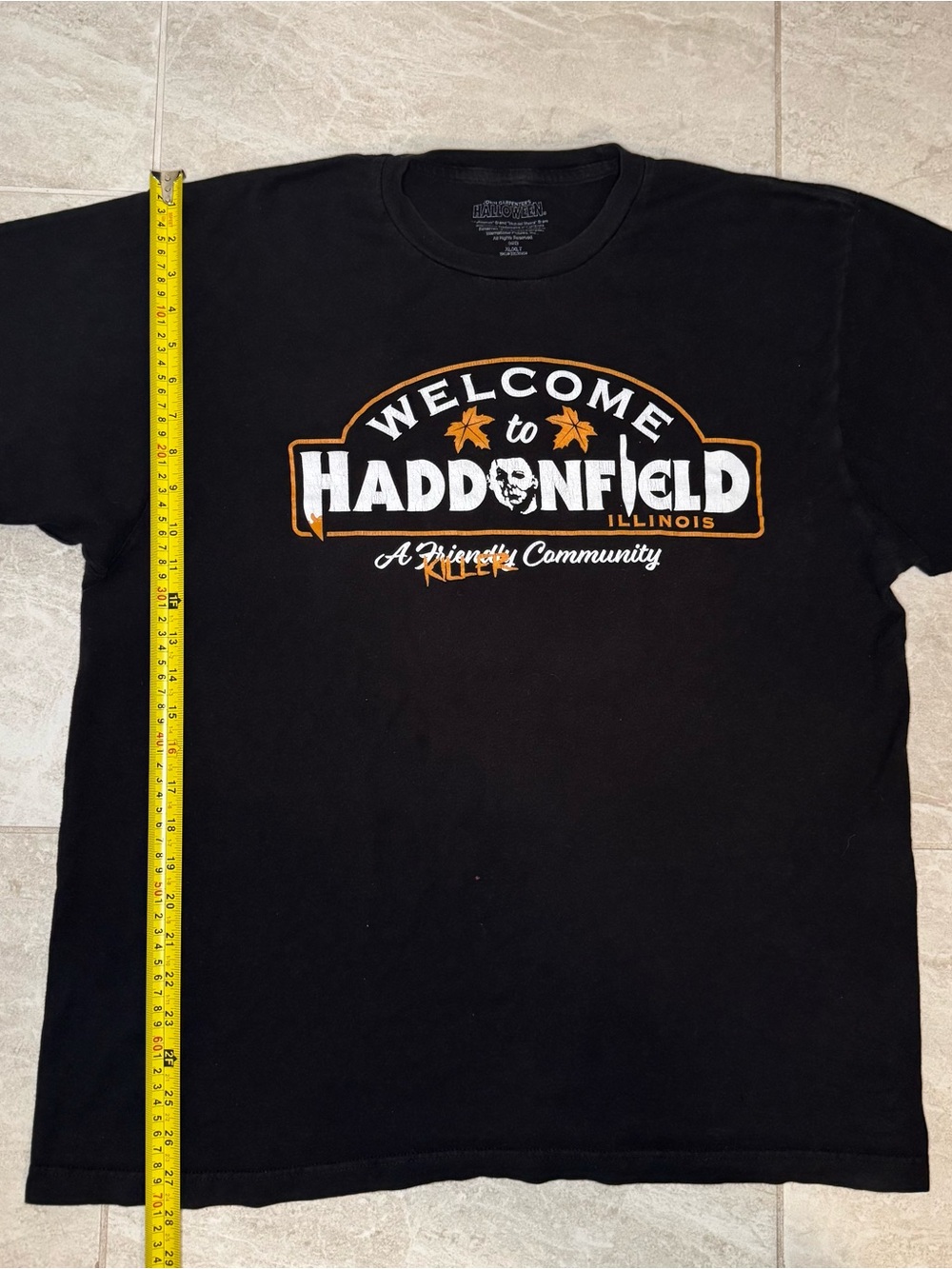 Black Welcome to Haddonfield Graphic Short-Sleeve Tee